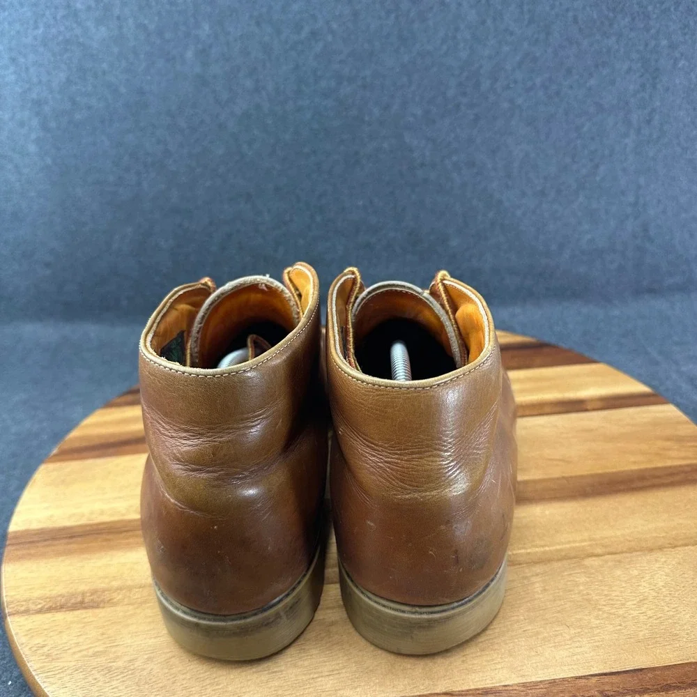 Vtg USA Made Timberland Mens Brown Leather Chukka Boots Ankle Lace Up Sz 11.5W